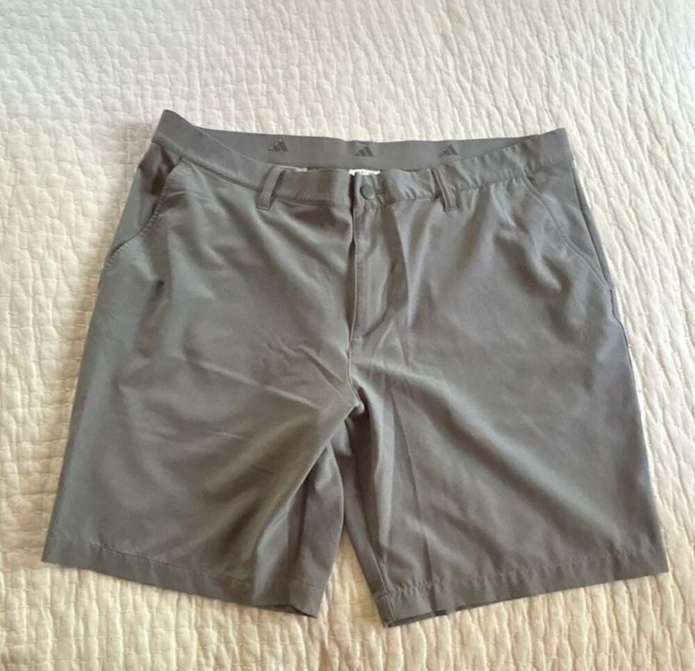 Adidas Ultimate365 Golf Shorts Gray Men's Size 38